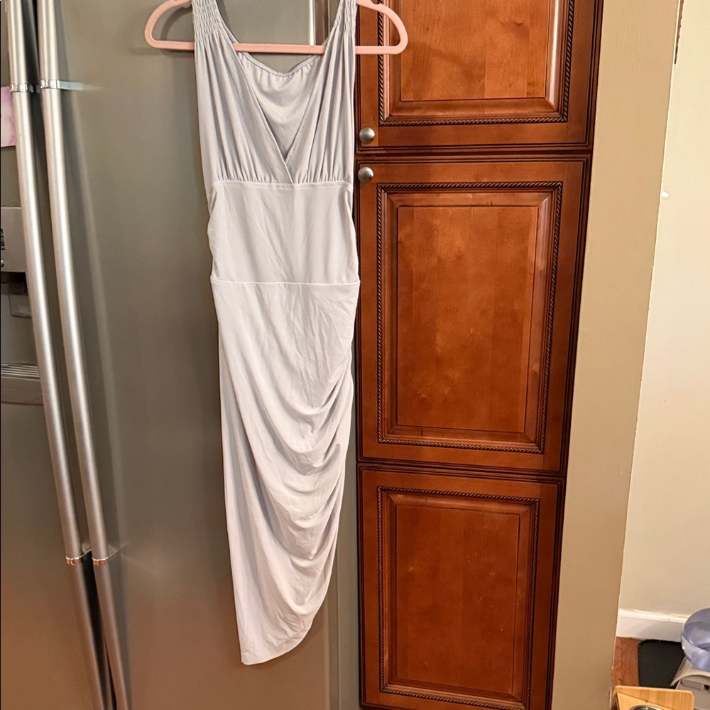 Norma Kamali Elegant White Backless Dress